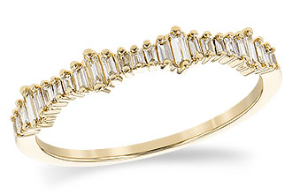 D291-52696: LDS WED RG .20 TW BAGUETTES