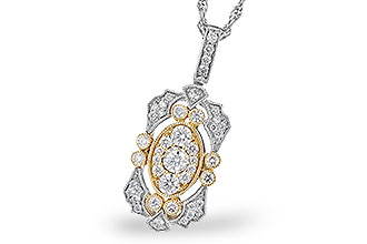 K291-51768: NECKLACE .50 TW